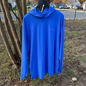 Beautiful Bright Blue Eddie Bauer Men's Freeshade Sun Hoodie XXL 2XL